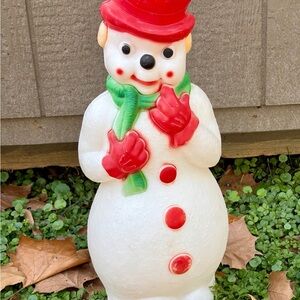 Vintage Empire Snowman 21” Blow Mold 1973
